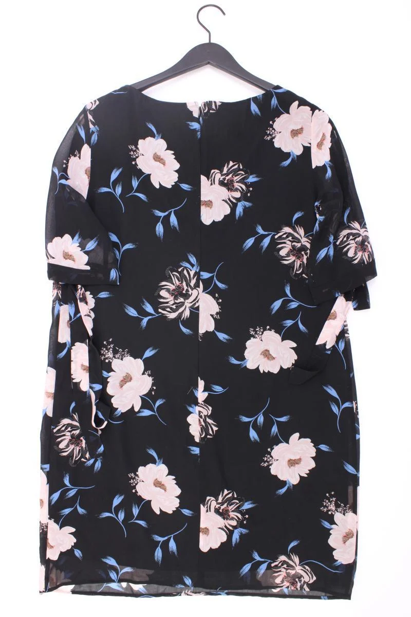 Truth & Fable Kleid Gr. XXL mit Blumenmuster 3/4 Ärmel schwarz aus Polyester