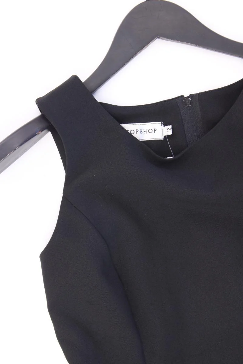 Topshop Bleistiftkleid Gr. 38 Ärmellos Vintage schwarz aus Polyester