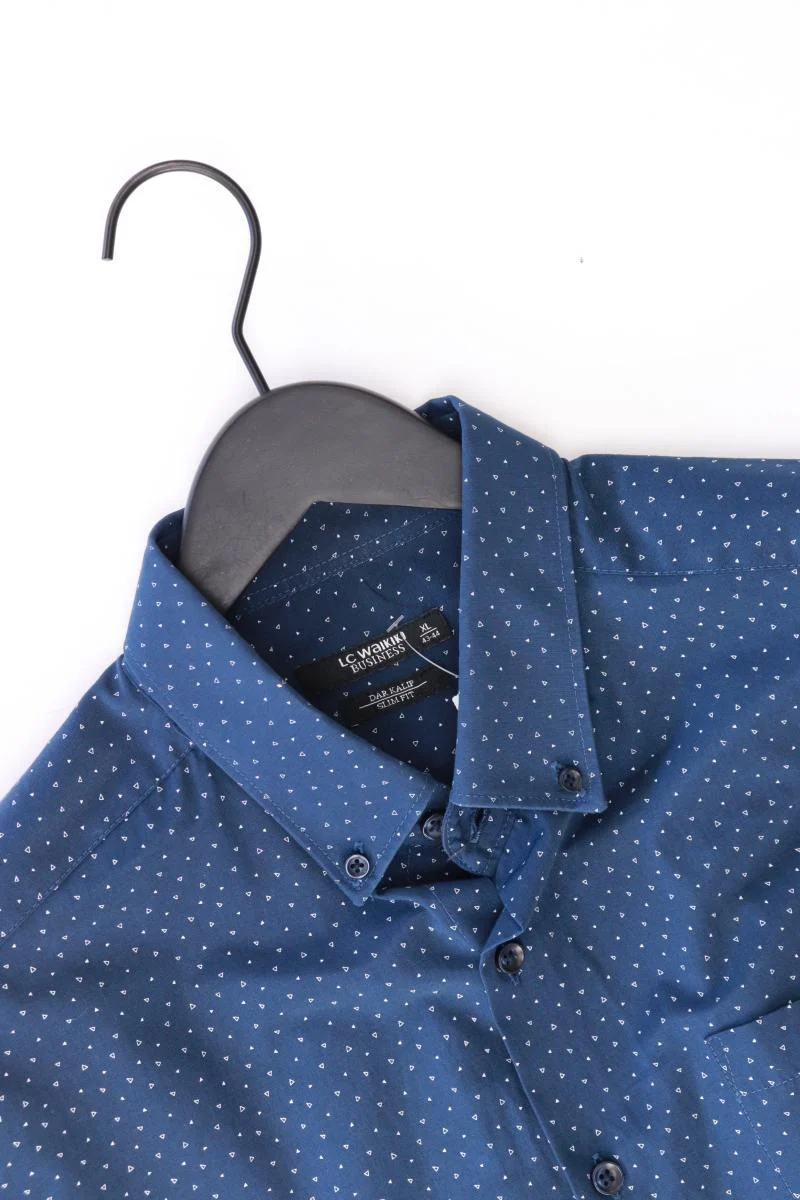 LC Waikiki Kurzarmhemd für Herren Gr. XL blau aus Baumwolle