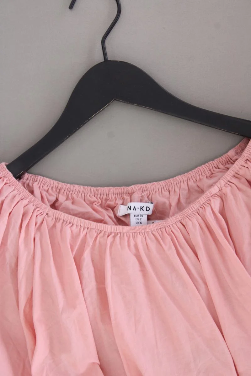 NA-KD Crop Top Gr. 34 rosa aus Baumwolle