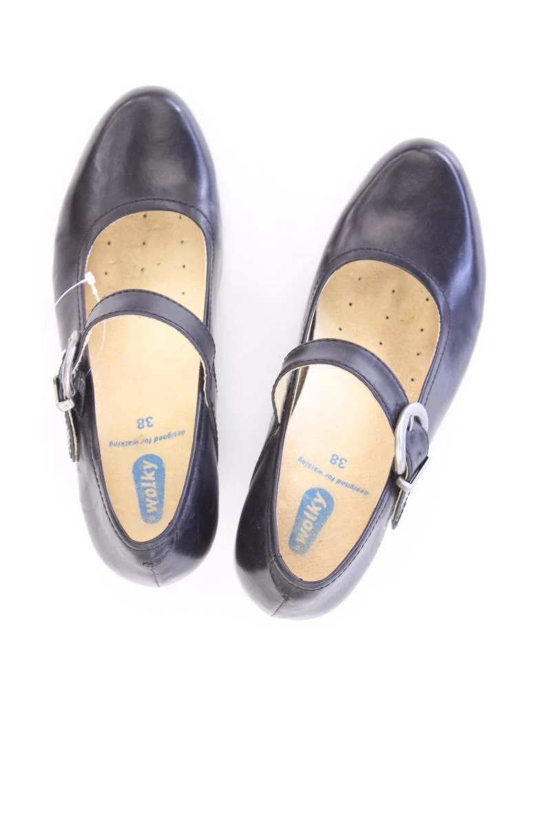 wolky Pumps Gr. 38 schwarz aus Leder