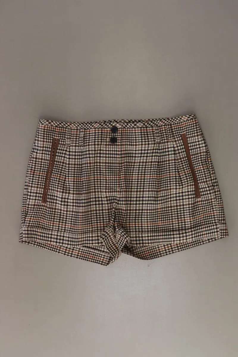 H&M Shorts Gr. 36 kariert braun aus Polyester