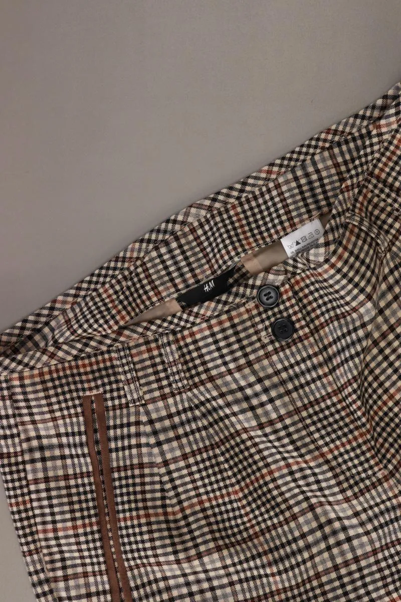 H&M Shorts Gr. 36 kariert braun aus Polyester