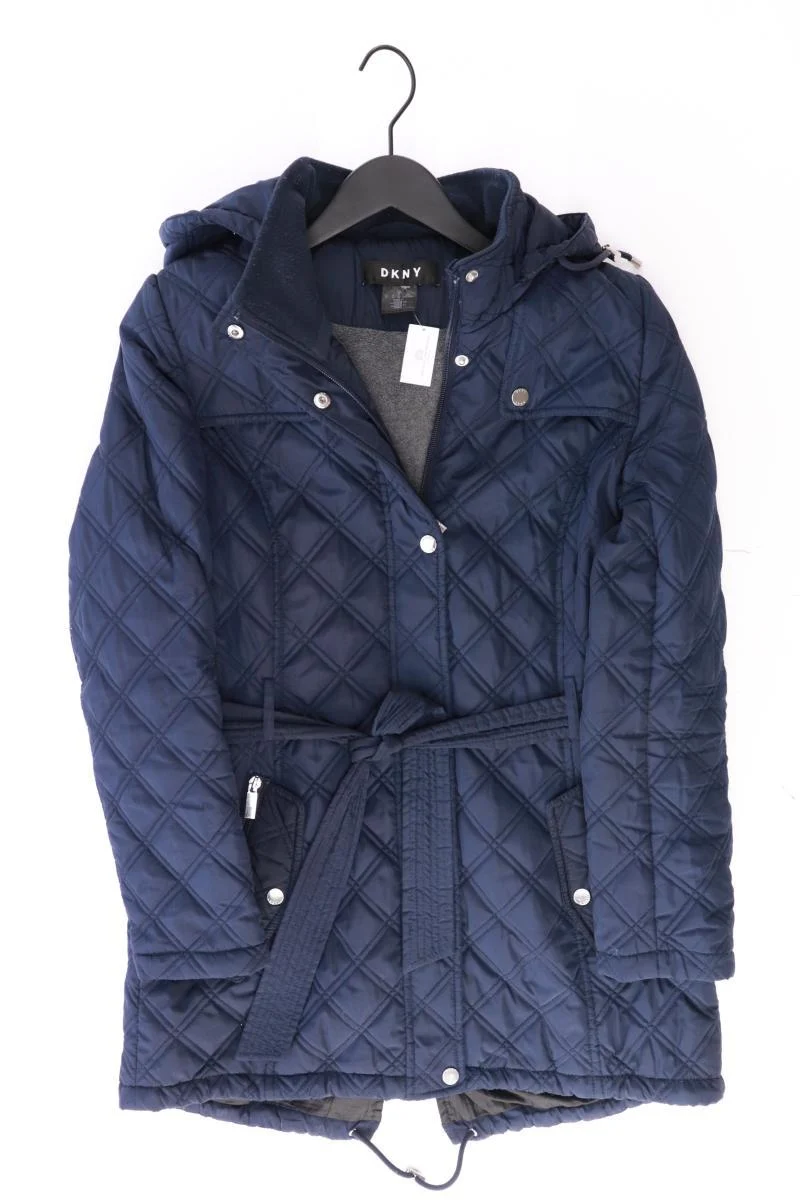 DKNY Kapuzenmantel Gr. S blau aus Polyester