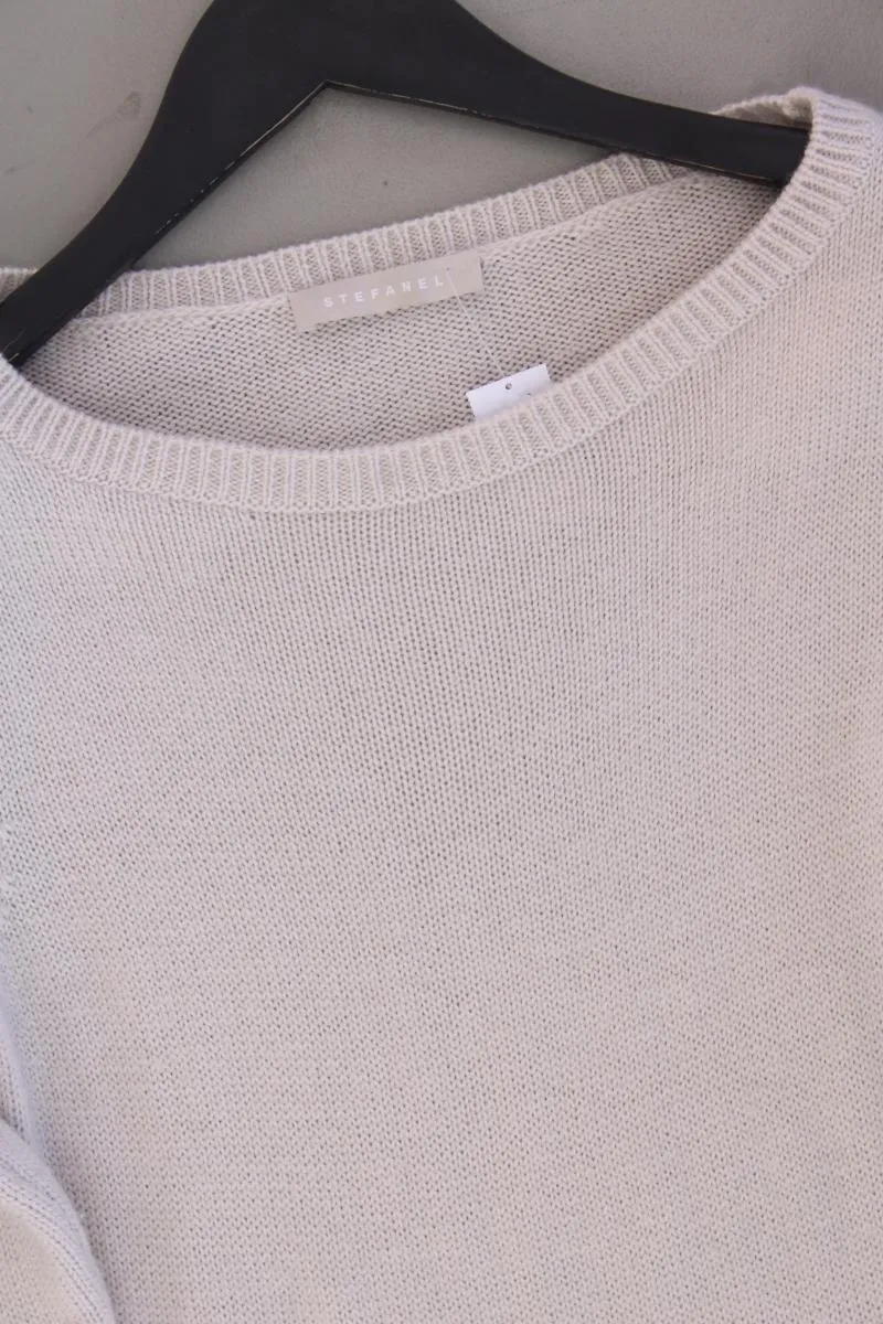 Stefanel Strickkleid Gr. M 3/4 Ärmel creme aus Polyacryl