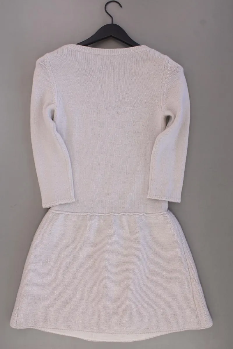 Stefanel Strickkleid Gr. M 3/4 Ärmel creme aus Polyacryl