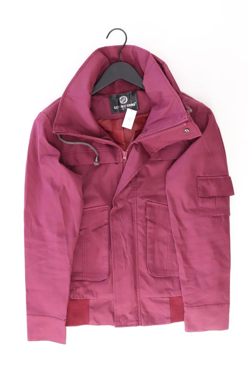 Übergangsjacke für Herren Gr. M lila aus Polyester