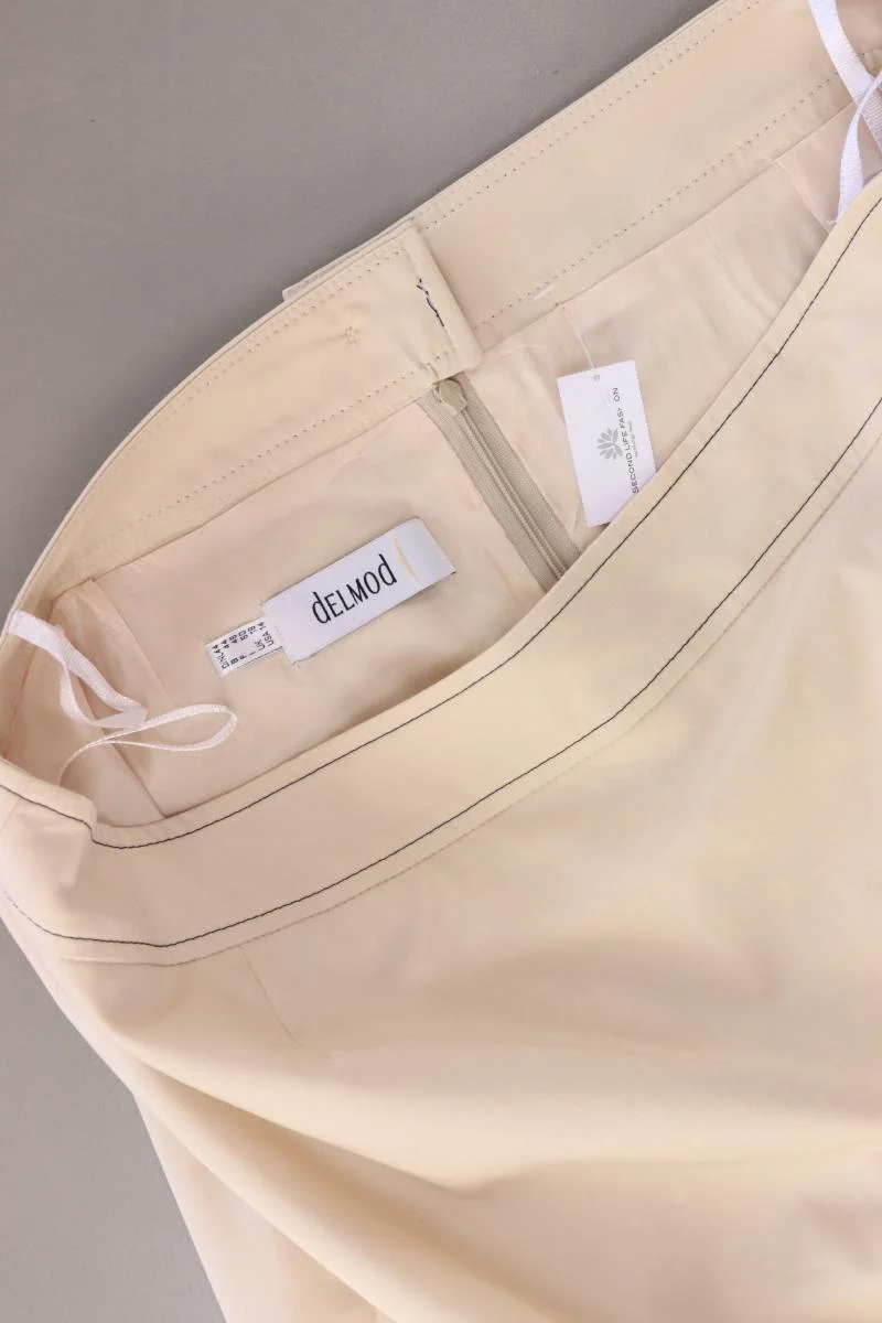 Delmod Bleistiftrock Gr. 44 creme aus Polyester