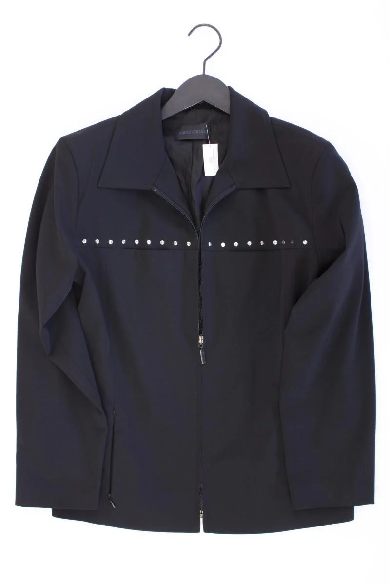Carlo Colucci Übergangsjacke Gr. 40 neuwertig mit Nieten Vintage schwarz
