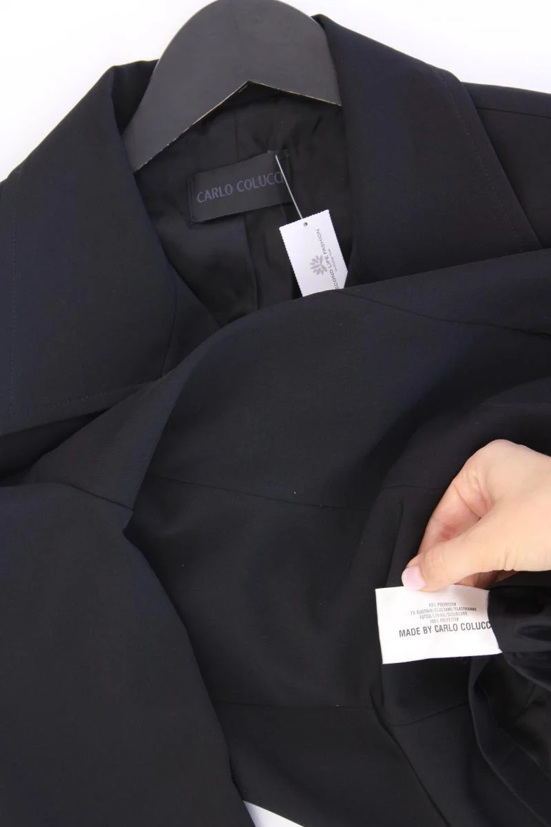 Carlo Colucci Übergangsjacke Gr. 40 neuwertig mit Nieten Vintage schwarz