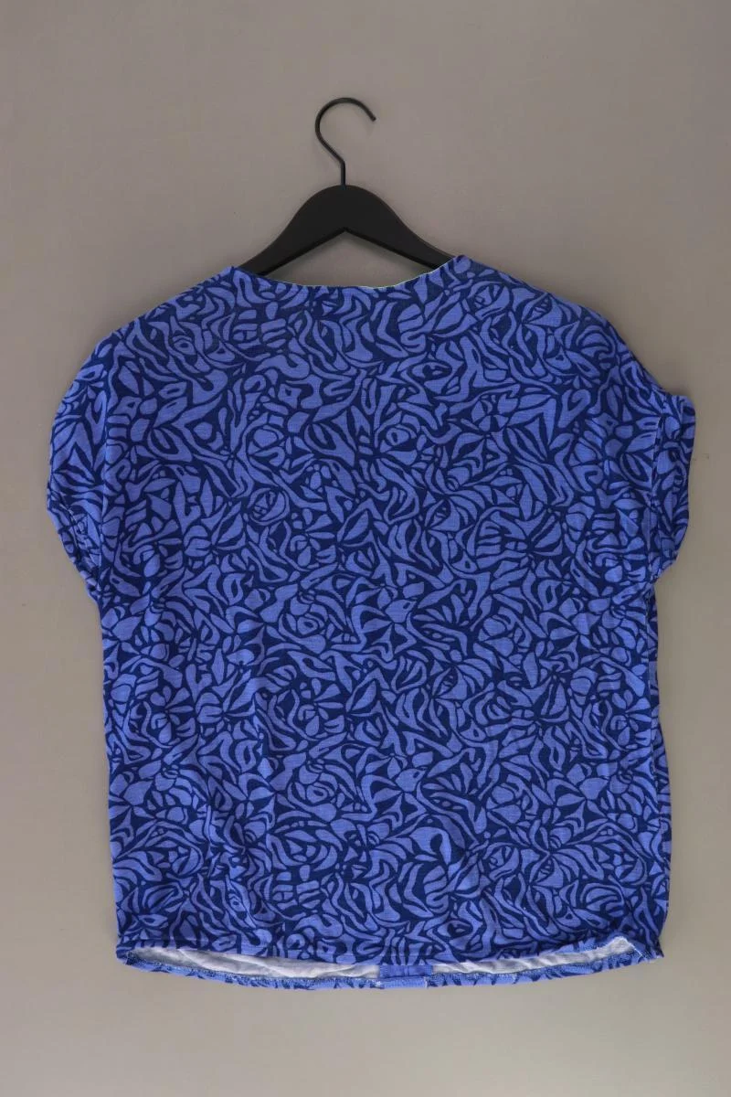 Street One Printshirt Gr. 42 neuwertig Kurzarm blau