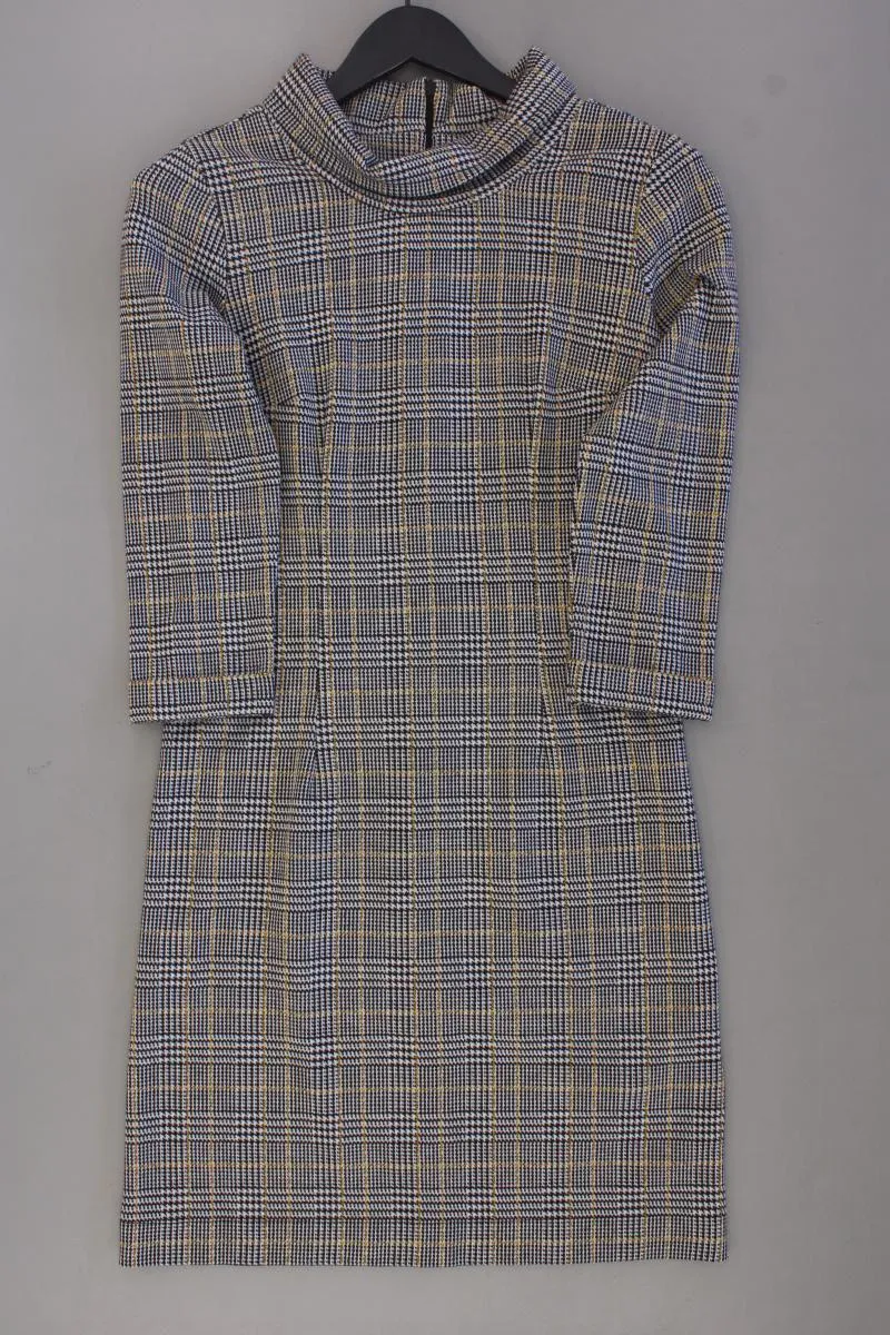 Tom Tailor Langarmkleid Gr. 38 hahnentritt neuwertig braun aus Polyester