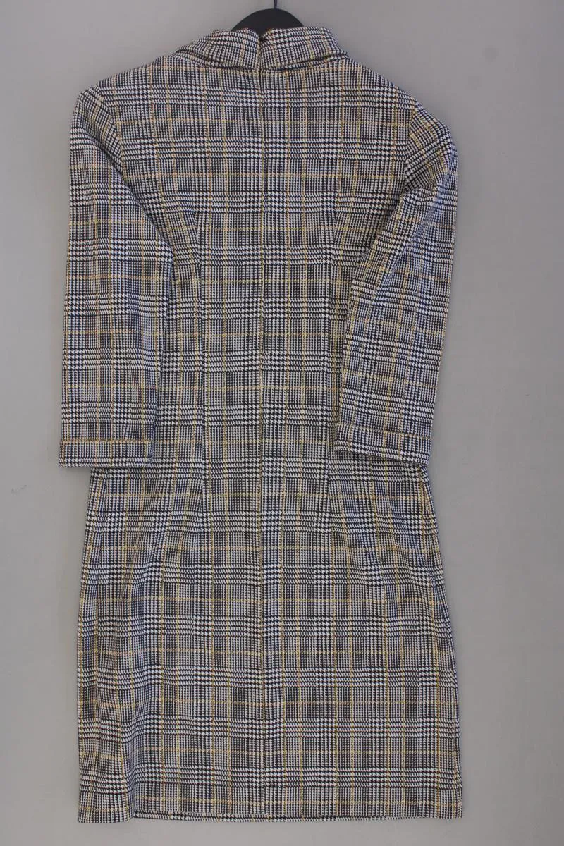 Tom Tailor Langarmkleid Gr. 38 hahnentritt neuwertig braun aus Polyester