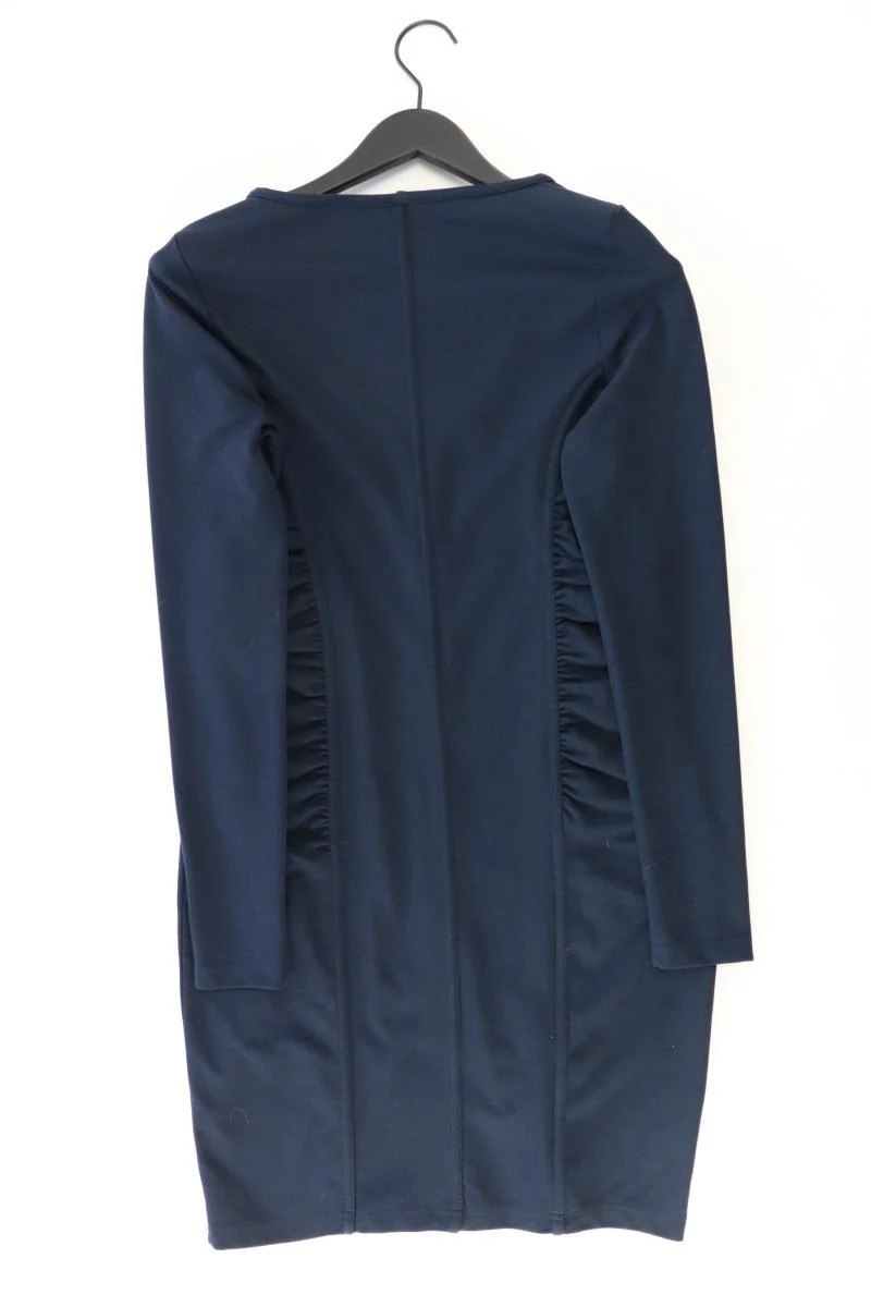 Langarmkleid Gr. L blau aus Viskose