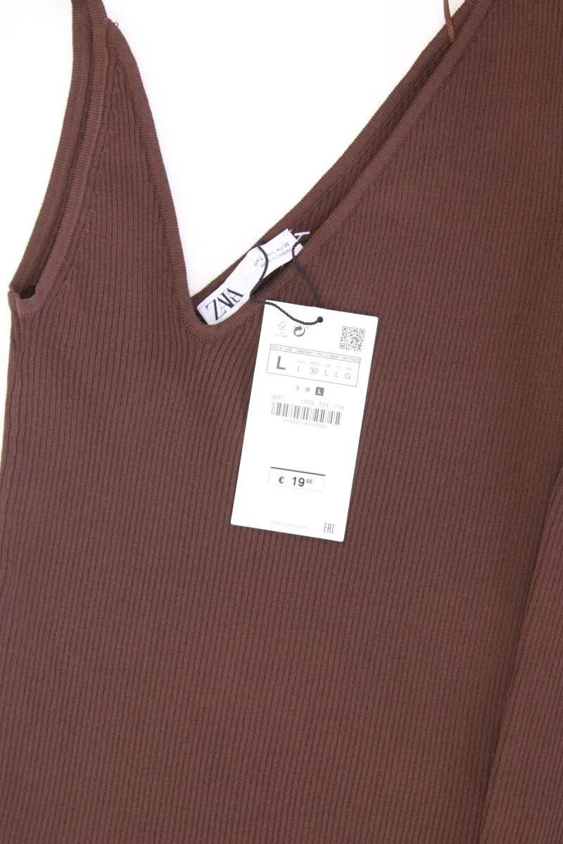 Zara One-Shoulder-Shirt Gr. L neu mit Etikett Neupreis: 19,95€! Langarm braun