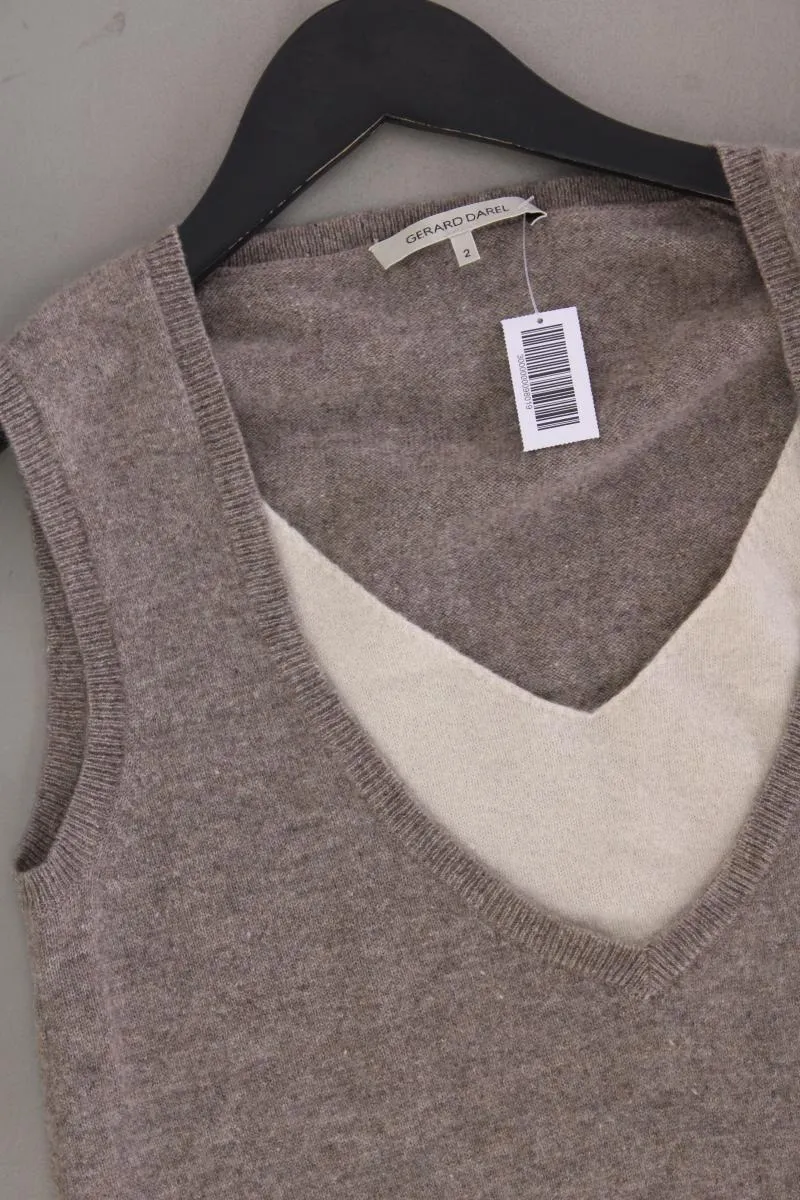 Gerard Darel Kaschmirkleid Gr. 36 Ärmellos braun