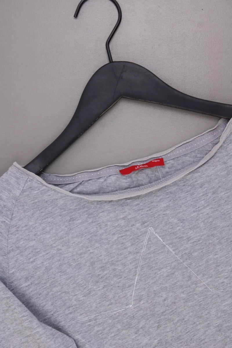 s.Oliver Regular Shirt Gr. 40 3/4 Ärmel grau