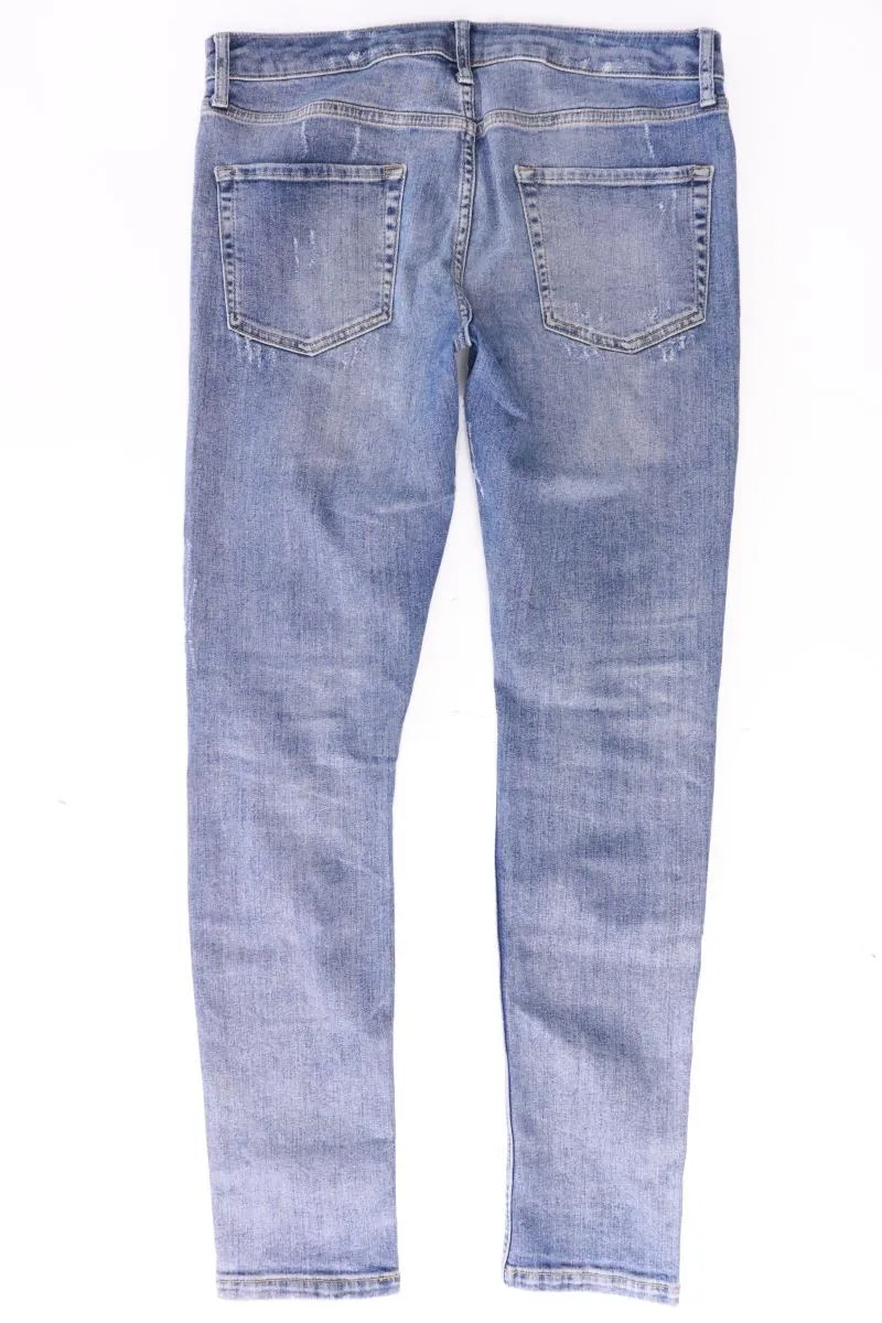 Topman Skinny Jeans für Herren Gr. W32/L32 blau aus Baumwolle