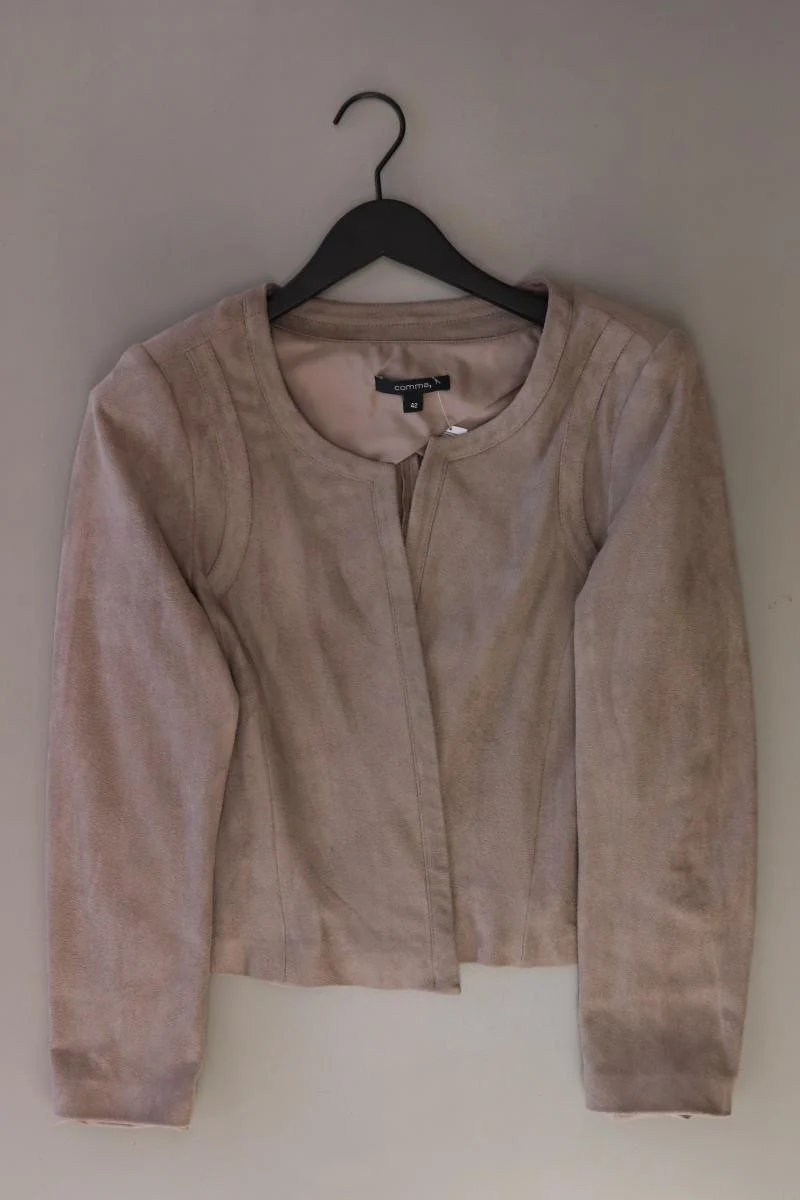 comma, Regular Cardigan Gr. 42 Langarm grau aus Polyester