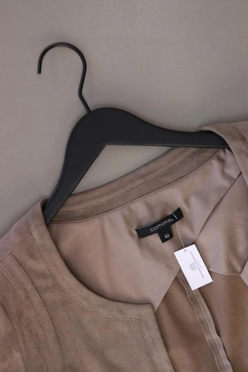 comma, Regular Cardigan Gr. 42 Langarm grau aus Polyester