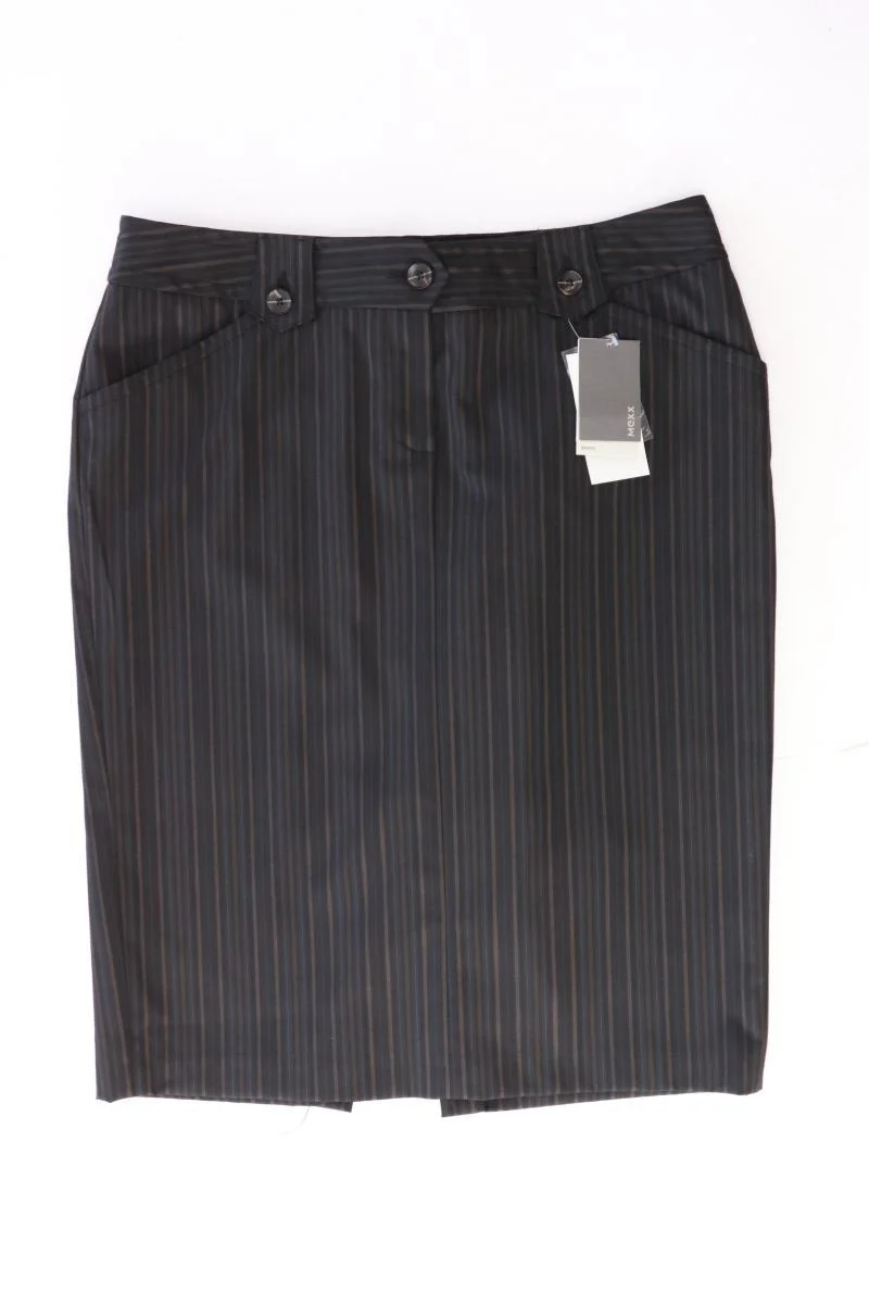 Mexx Bleistiftrock Gr. 40 gestreift neu mit Etikett Vintage schwarz