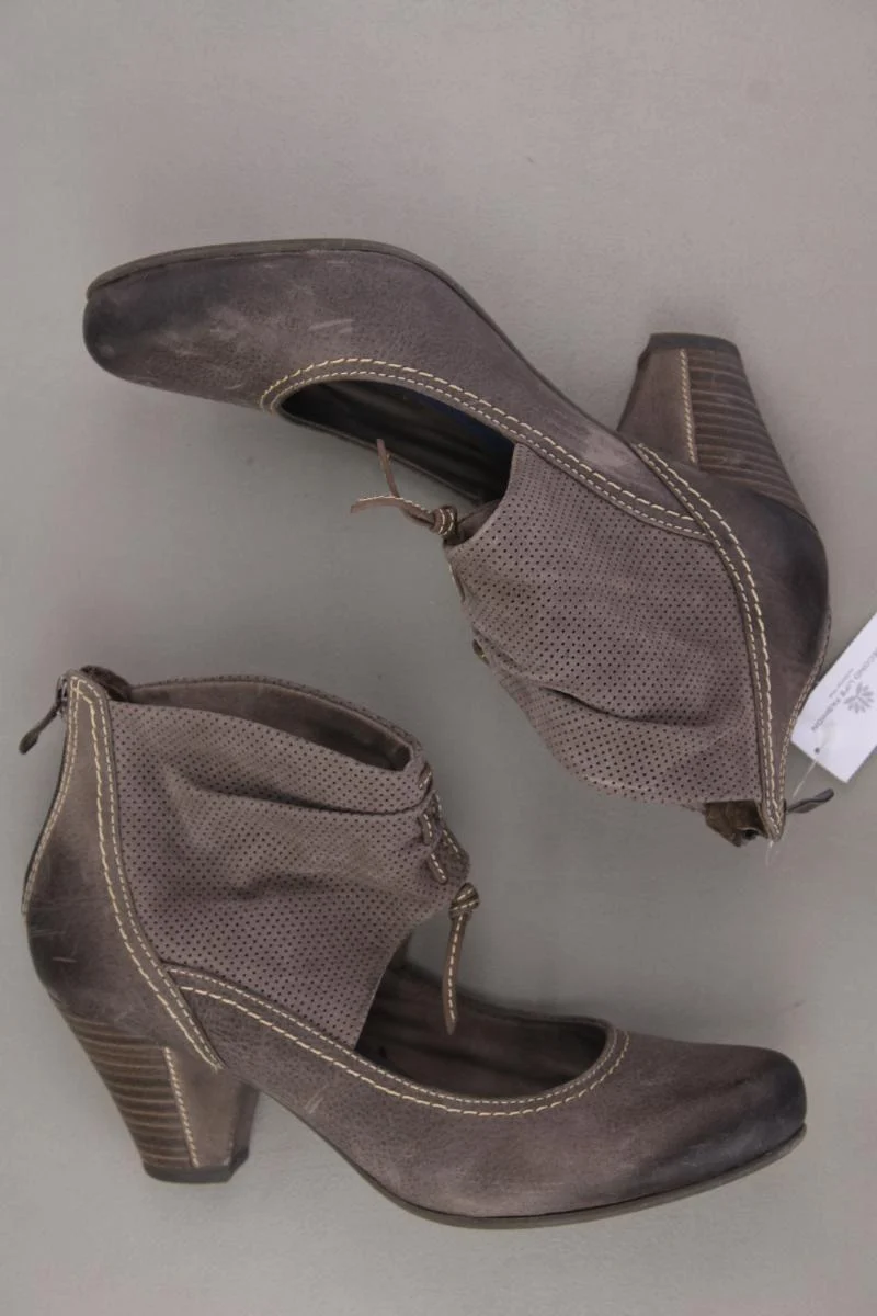 van der Laan Pumps Gr. 36 braun aus Leder