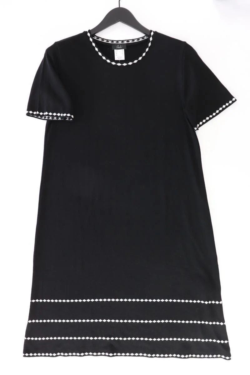 Paola Strickkleid Gr. 42 Kurzarm schwarz aus Polyacryl