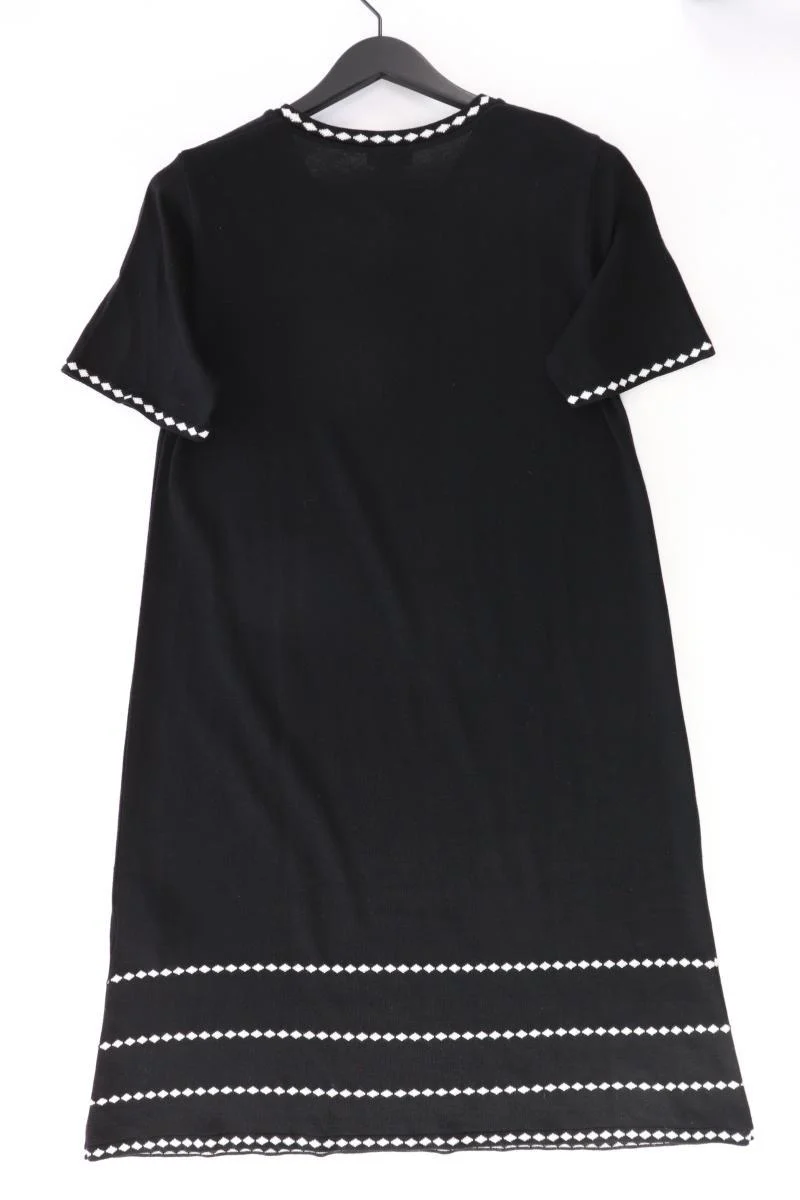 Paola Strickkleid Gr. 42 Kurzarm schwarz aus Polyacryl