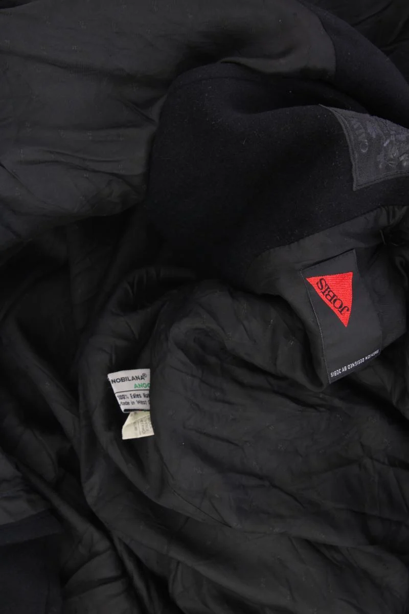 Jobis Mantel aus Angora Gr. Kurzgröße 24 Vintage schwarz