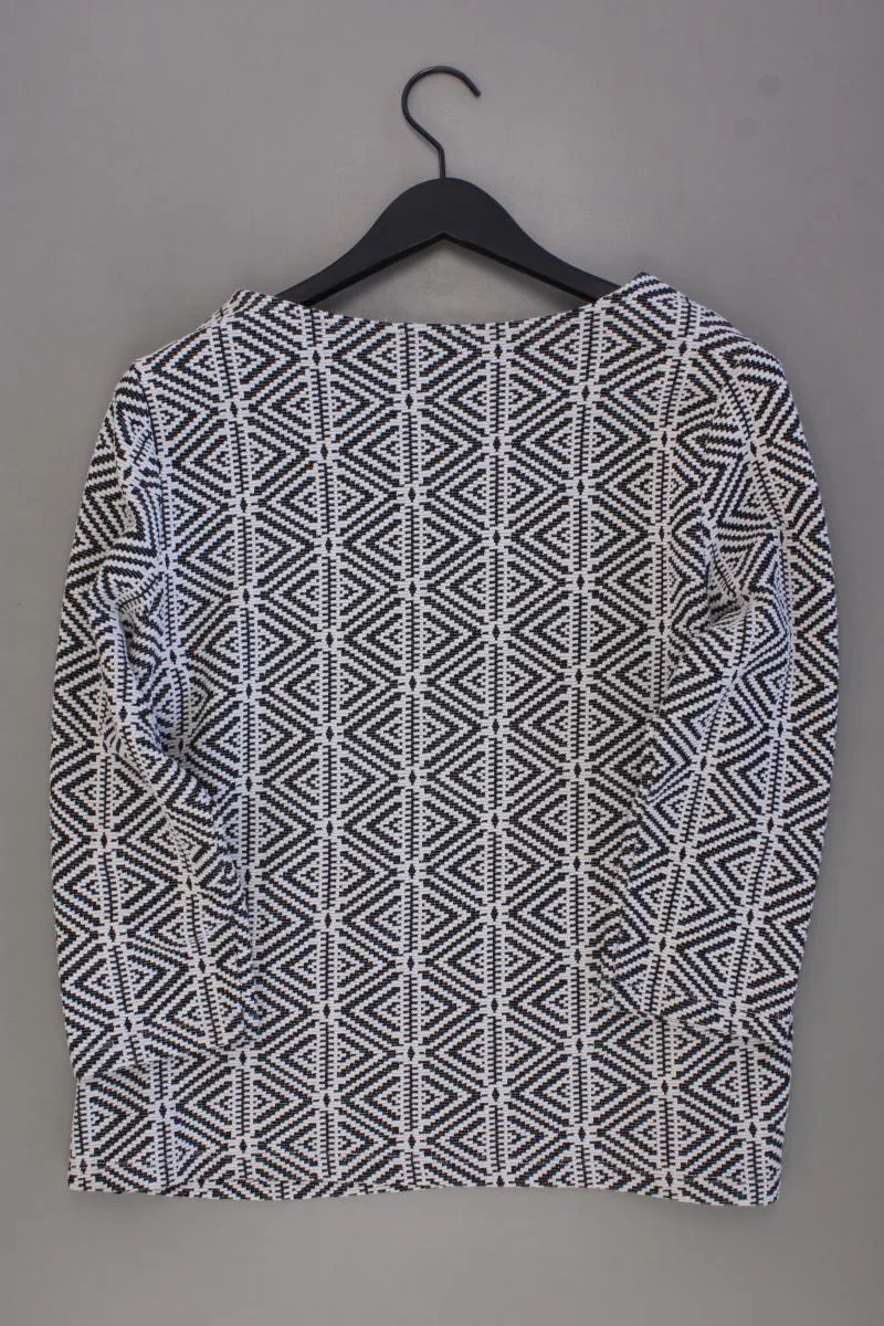katestorm Feinstrickpullover Gr. L geometrisches Muster grau aus Baumwolle
