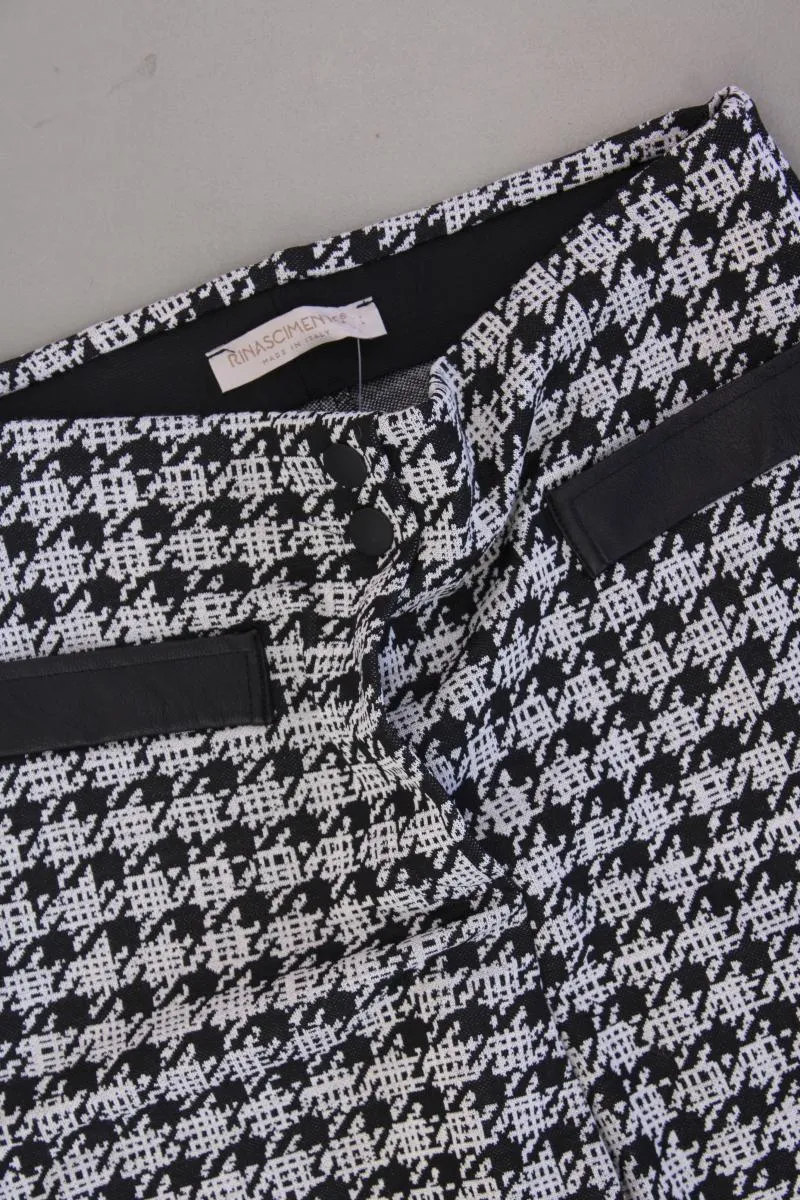 Rinascimento Stoffhose Gr. L hahnentritt neuwertig schwarz aus Polyester