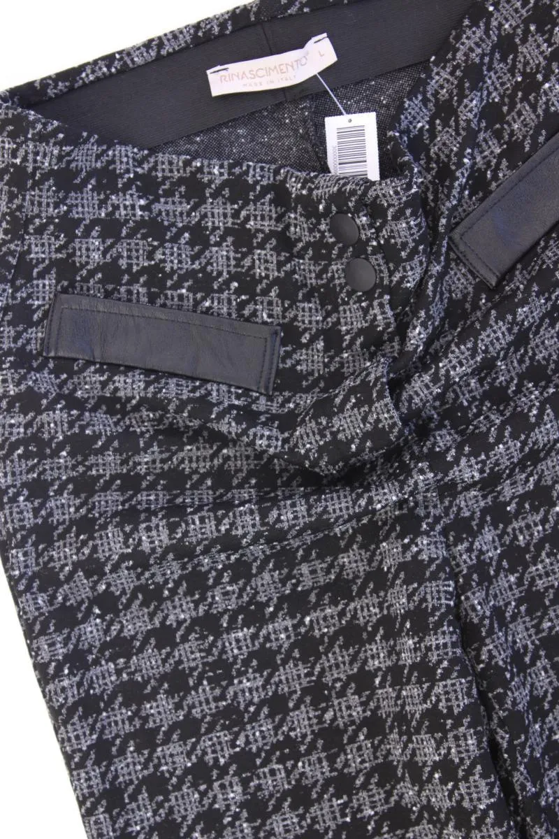 Rinascimento Stoffhose Gr. L hahnentritt grau aus Polyester