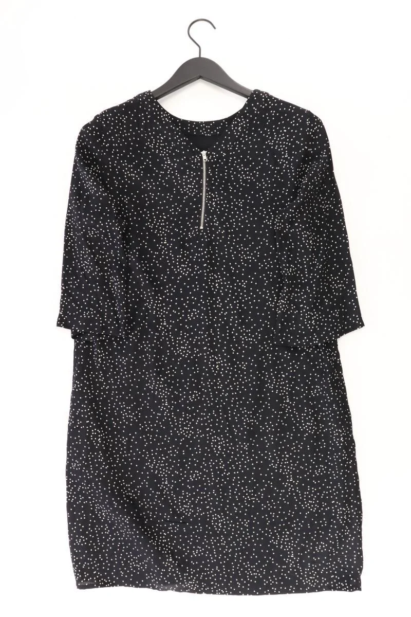 Street One Midikleid Gr. 38 gepunktet 3/4 Ärmel schwarz aus Viskose