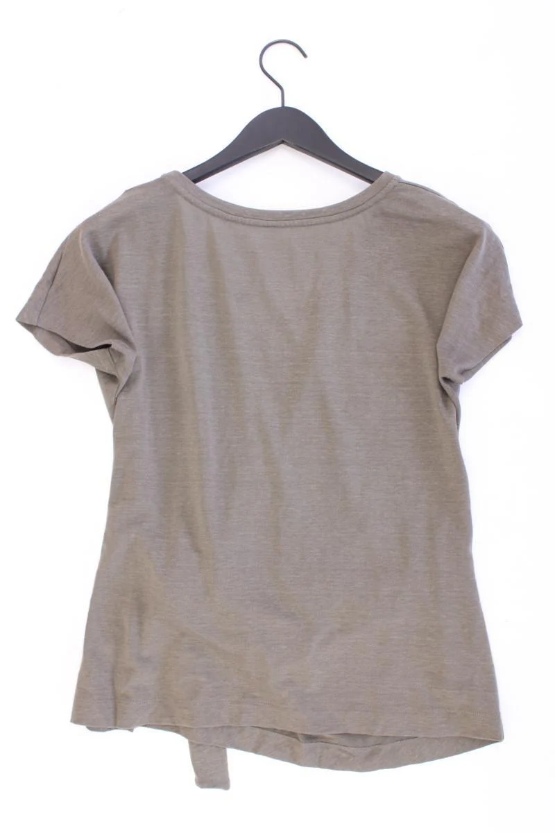Marc Cain T-Shirt Gr. 38 Kurzarm olivgrün aus Leinen
