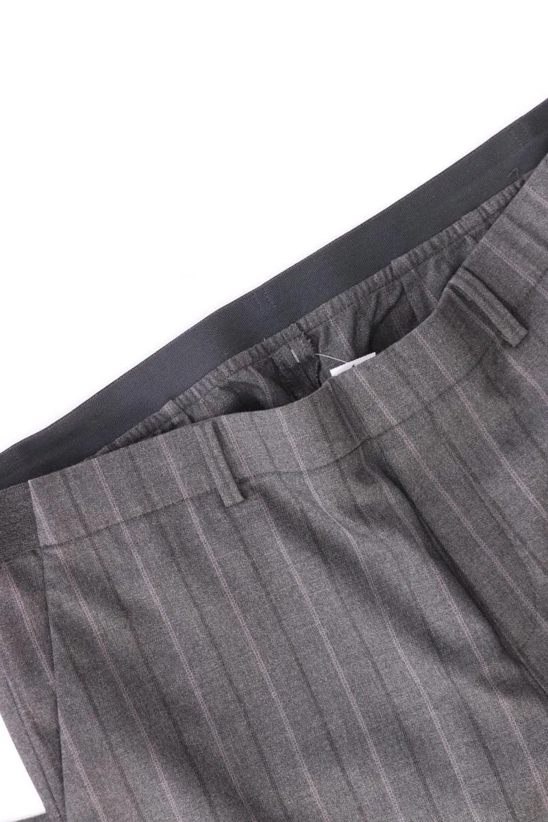 Uniqlo Hose Gr. XL gestreift grau aus Polyester