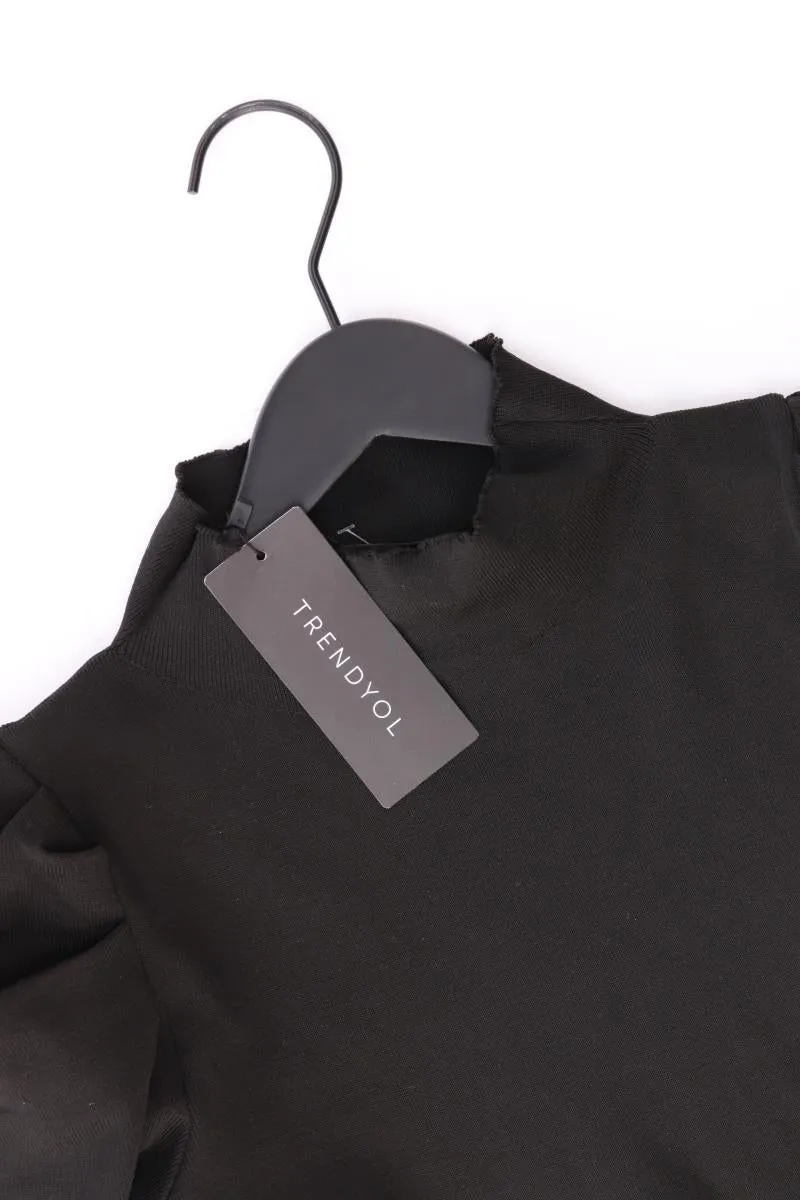 Trendyol Langarmkleid Gr. 48 neu mit Etikett schwarz aus Polyester
