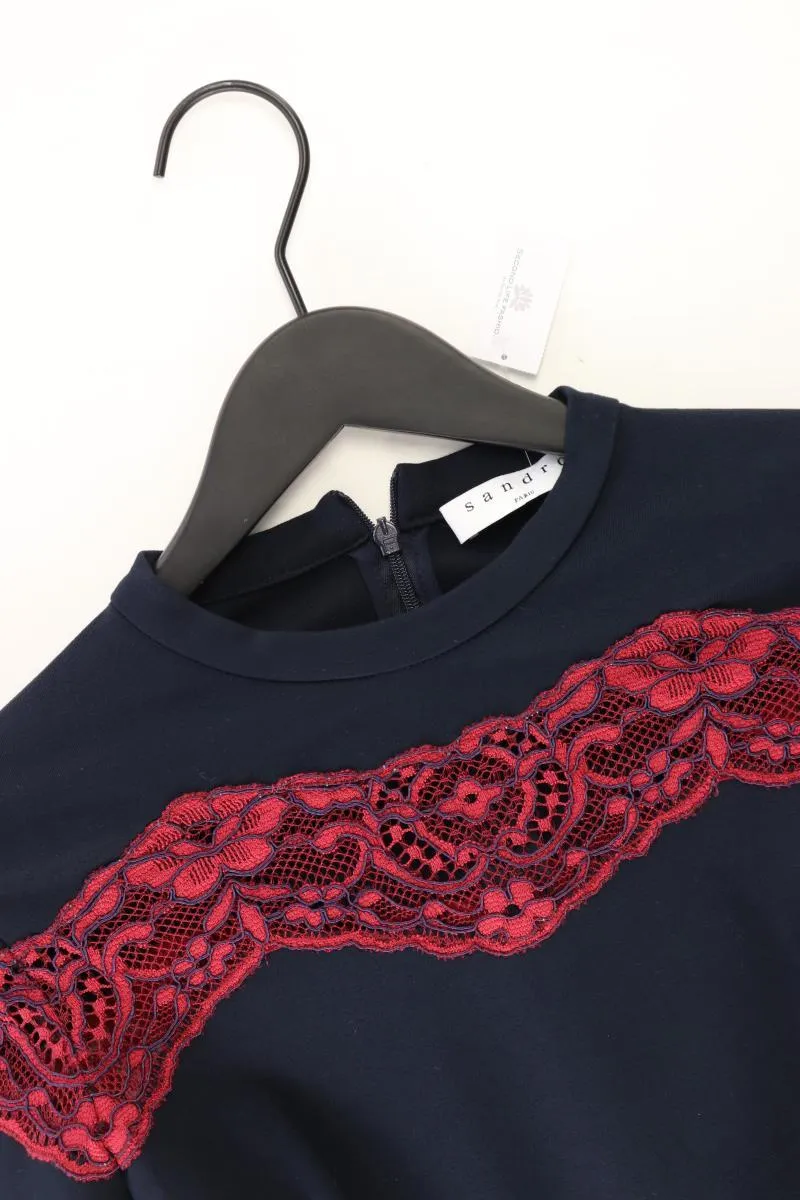 Sandro Langarmkleid Gr. IT 44 (M) blau aus Viskose