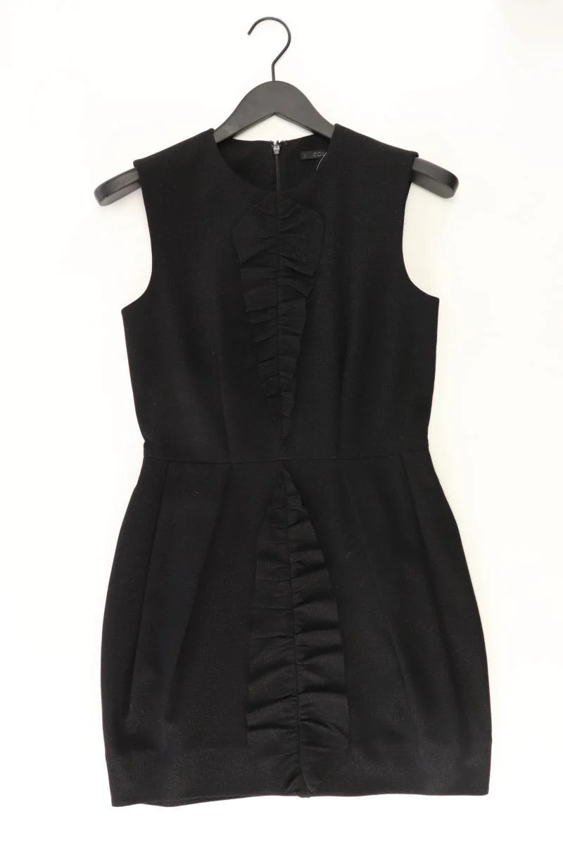 Cos Abendkleid Gr. 36 Ärmellos mit Glitzer schwarz aus Polyester