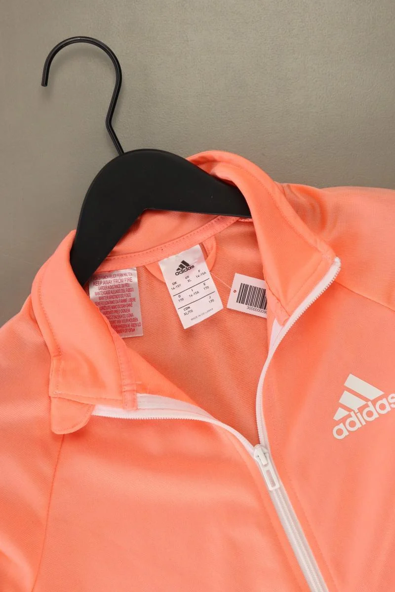 Adidas Regular Cardigan Gr. XS Langarm orange aus Polyester