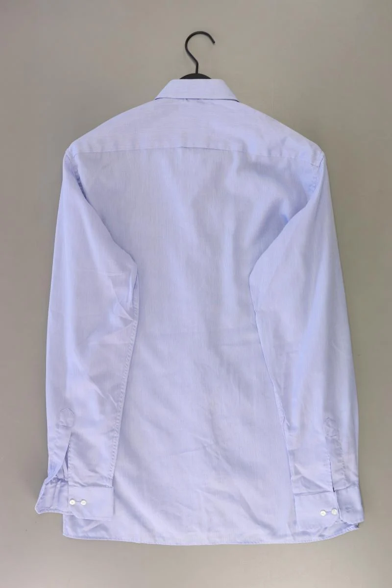 Eterna Langarmhemd für Herren Gr. Hemdgröße 42 blau aus Baumwolle