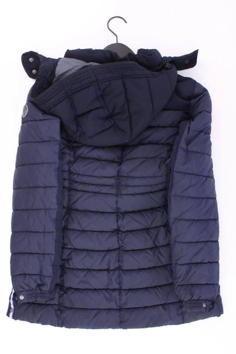 Marc O'Polo Kapuzenmantel Gr. 36 blau aus Polyester