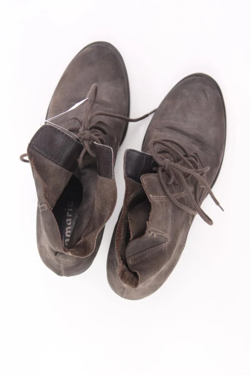 Tamaris Stiefeletten Gr. 38 braun aus Leder