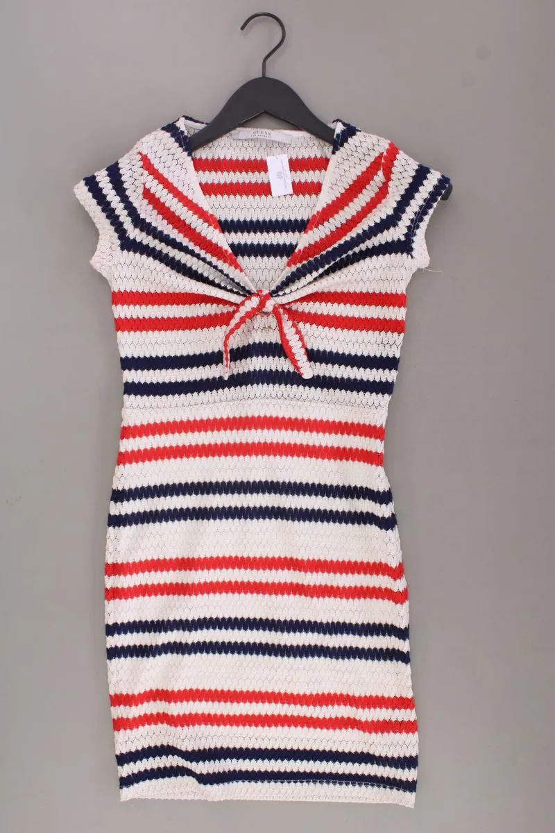 Guess Kurzarmkleid Gr. S gestreift mehrfarbig aus Polyester