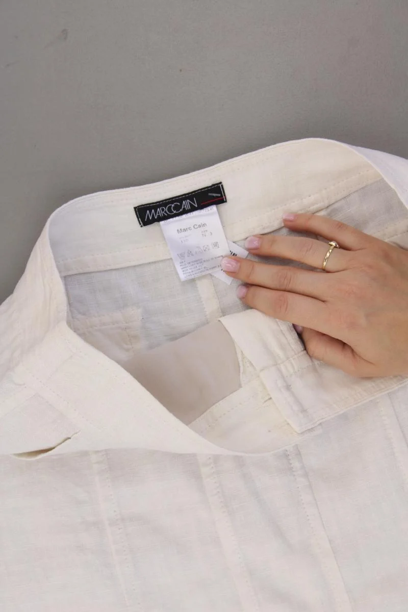 Marc Cain Leinenrock Gr. 38 creme