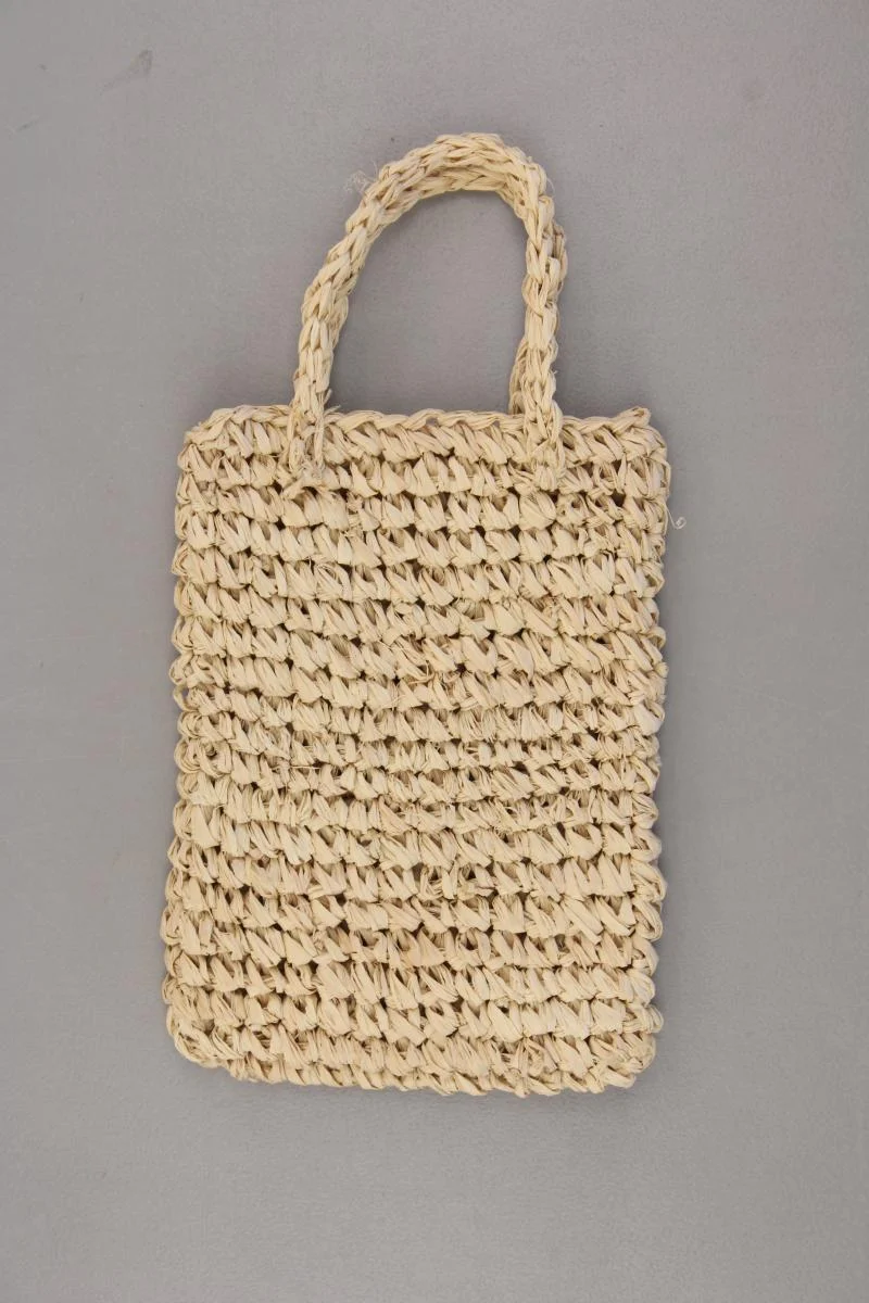 Kleine Basttasche neuwertig braun