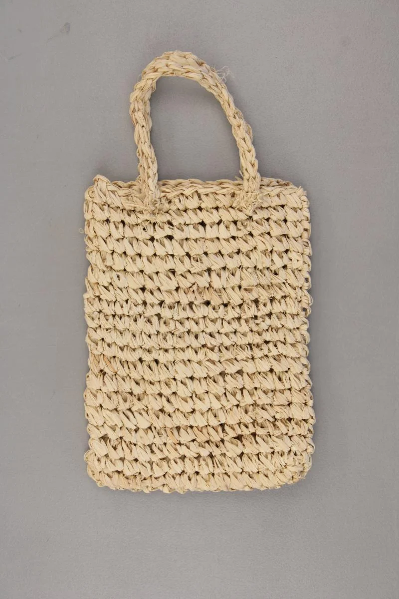 Kleine Basttasche neuwertig braun