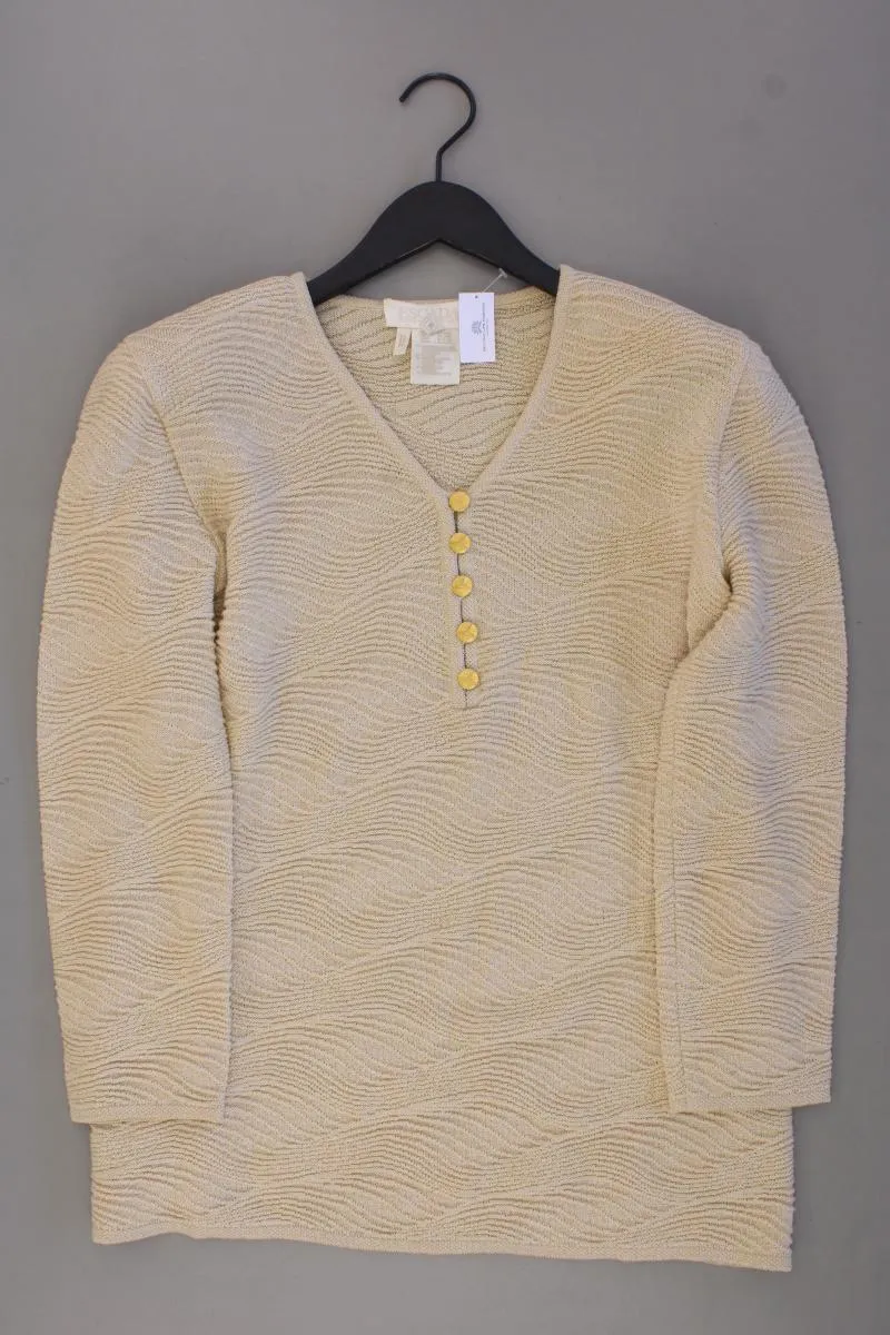 Escada Margaretha Ley Wollpullover Gr. 42 Vintage gold aus Schurwolle