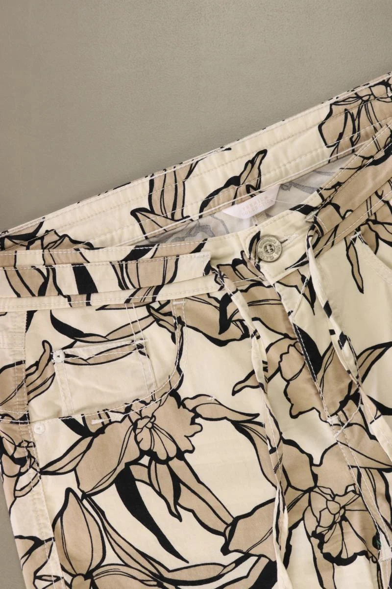 Gang Hose Gr. W27 mit Blumenmuster neuwertig Modell Amelie creme aus Baumwolle