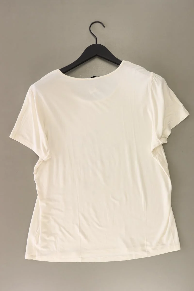 Himmelblau T-Shirt Gr. 46 Kurzarm creme aus Viskose