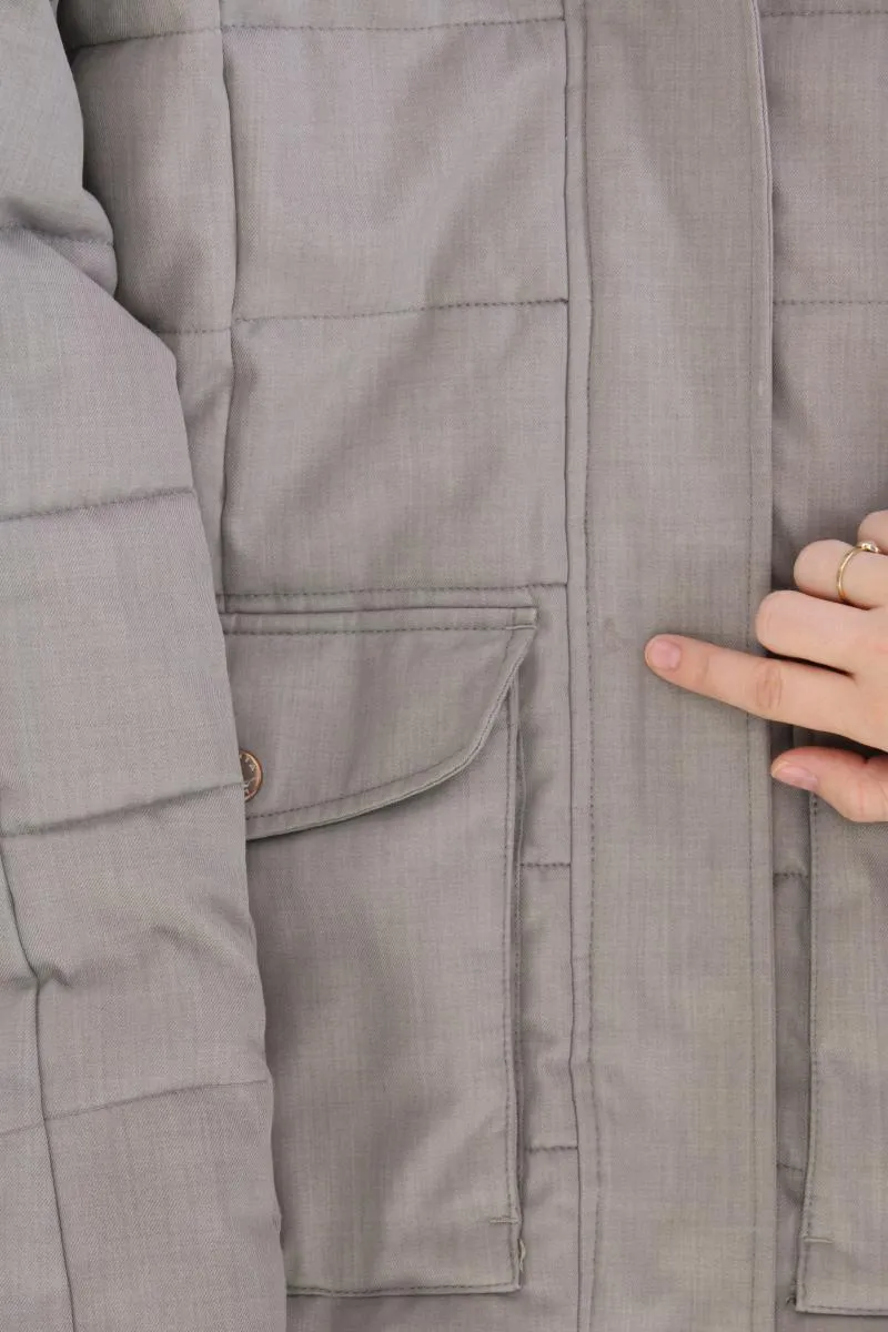 Luhta Kapuzenjacke Gr. 36 grau aus Polyester